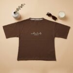 تیشرت باکسی طرح my self - Image 7
